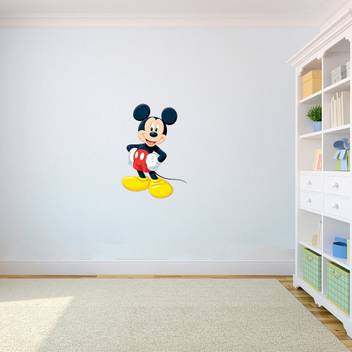 Techfit Large Mickey Mouse Pvc Vinyl Wall Decal Sticker Precise Cut In One Piece No Need To Assemble India - Wall Decal Mickey Mouse Techfit Large Mickey Mouse Pvc Vinyl Wall Decal Sticker Precise Cut In One Piece No Need To Assemble India - Wall Decal Mickey Mouse