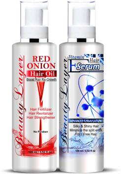 Beautylayer Red Onion Oil Vitamin E Hair Serum With Goodness Of Natural Extracts Advance Formulation Combo Of 2 Price In India Buy Beautylayer Red Onion Oil Vitamin E