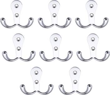 Flipkart Smartbuy Pack Of 8 Glossy 2 Pin Cloth Hanger Bathroom Wall Door Hooks For Hanging Keys Clothes Towel Hook Price In India Buy Flipkart Smartbuy Pack Of 8 Glossy 2 Pin Cloth