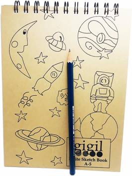 Gigil Good Quality Artist Pad Sketch Pad 140 Gsm Natural Shade Paper Size A5 Or 9