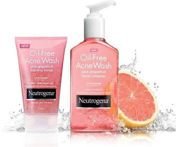 pink grapefruit foaming scrub