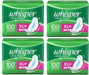 Whisper Ultra Clean Sanitary Pads With Odour Lock Gel Extra Large Wings 7 7 7 7 Pads Sanitary Pad Buy Women Hygiene Products Online In India Flipkart Com The very quiet ultra whisper features automatic operation and is easy to use with its simple start. flipkart