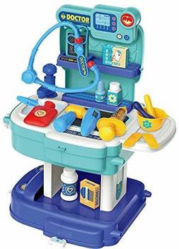Quickbuy 31 Piece School Bag Packing Pretend Play Doctor Kit Game Modern Children Doctor Kit Toy For Kids Girls And Boys Cure Doctor 31 Piece School Bag Packing Pretend Play Doctor