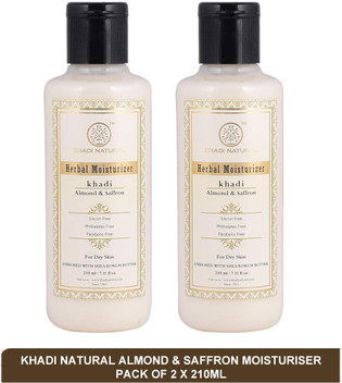 khadi almond and saffron moisturizer