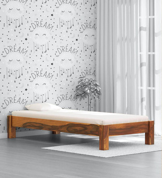 teak wood single cot price