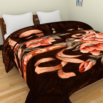 GKM Floral Single Mink Blanket - Buy 