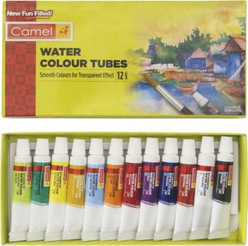 Flipkart Com Camel Student Water Colour Tubes 12 Shades Prints Stamps Painting Kit