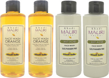 khadi mauri anti acne face wash