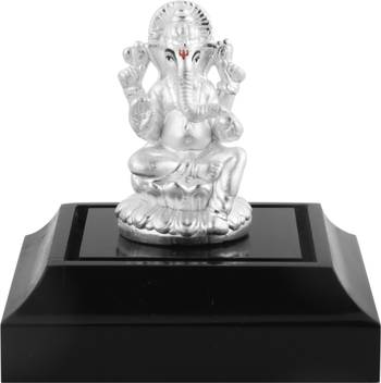 Krysaliis 999 Pure Silver Ganesha Idol For Car Dashboard Home D Cor Decorative Showpiece 5 Cm Price In India Buy Krysaliis 999 Pure Silver Ganesha Idol For Car Dashboard Home D Cor Ganesh/ganpati bappa silver plated idol murti for car/home/mandir/office pooja. flipkart
