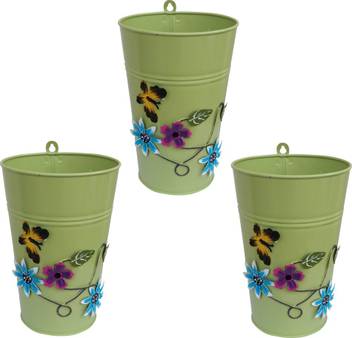 Tovick Homekrafts 3 Green Color Metal Half Moon Floral Design Metal Flower Vases For Indoor Decor Iron Vase Price In India Buy Tovick Homekrafts 3 Green Color Metal Half Moon Floral