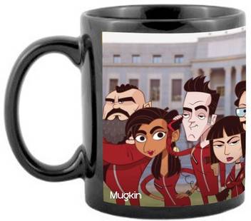 Mugkin Special Netflx Web Series Money Heist Cast Cartoon Art Official Printed Black Ceramic Coffee Mug Price In India Buy Mugkin Special Netflx Web Series Money Heist Cast Cartoon Art Official Dhruv narang, aka 'the king of romance' is desperately in search of a. flipkart