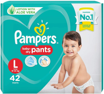 pampers large size diapers flipkart