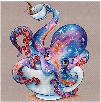 Bimkole 5d Diy Diamond Painting Cups Colo Octopus By Number Kits Paint With Diamonds Arts Wall Stickers For Living Room Decorati 5d Diy Diamond Painting Cups Colo Octopus By Number Kits