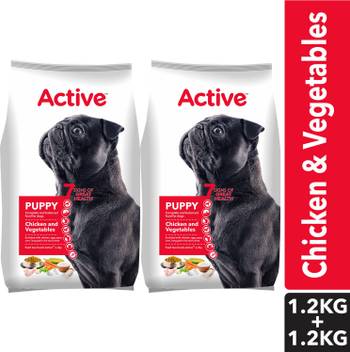 Active Buy 1 Get 1 Free Puppy Chicken And Vegetables Vegetable 2 4 Kg 2x1 2 Kg Dry Young Dog Food Price In India Buy Active Buy 1 Get 1 Free Puppy Chicken
