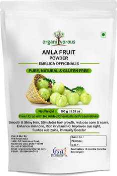 Organivorous Amla Powder For Hair Face Eating Pure Natural For Men Women Vitamin Rich Price In India Buy Organivorous Amla Powder For Hair Face Related searches for acne scar remove face mask powder flipkart