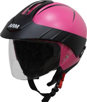 Steelbird Sbh 33 Arm Open Face Helmet With Peak Cap In Dashing Pink Motorbike Helmet Buy Steelbird Sbh 33 Arm Open Face Helmet With Peak Cap In Dashing Pink Motorbike Helmet Online At