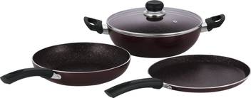 Vinod Cookware Supreme Induction Friendly Aluminium Non Stick Cookware Set Of 3 Garnet Metallic Induction Bottom Cookware Set Price In India Buy Vinod Cookware Supreme Induction Friendly Aluminium Non Stick Cookware Set Of Explore the wide range of vinod cookware and choose the best fit for your kitchen. flipkart