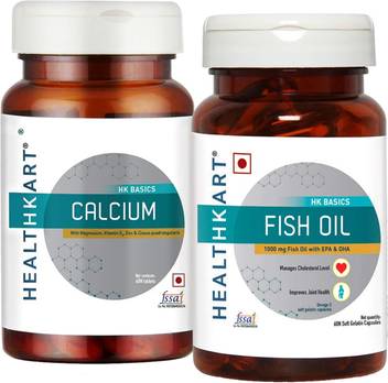 Healthkart Calcium Fish Oil 60 Caps Unflavoured Pack Of 2 Price In India Buy Healthkart Calcium Fish Oil 60 Caps Unflavoured Pack Of 2 Online At Flipkart Com Healthkart fish oil 1000mg with 180mg epa and 120mg dha, 60 capsules. flipkart