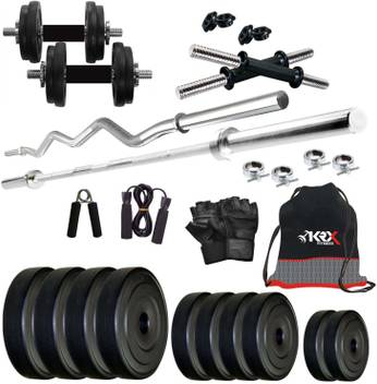 Krx 8 Kg Pvc Combo 2 Home Gym Combo Price In India Buy Krx 8 Kg Pvc Combo 2 Home Gym Combo Online At Flipkart Com