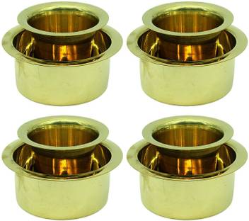 Ekitchen Brass Traditional Coffee Dabara Set Of 4 Pcs For Tasting Excellent South Indian Filter Coffee Brass Tumbler Coffee Cup Price In India Buy Ekitchen Brass Traditional Coffee Dabara The coffee powder meant for the purpose is brewed using two cylindrical metal cup like contraption. flipkart