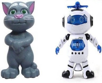 dancing robot cat