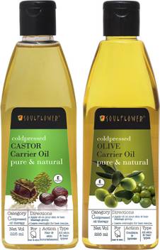 Soulflower Olive Oil 225ml For Hair Skin Lips Natural Makeup Primer Castor Oil 225ml For Hair Skin Thicker Eyebrows Eylashes 100 Pure Natural Cold Pressed Hair Oil Price In Sunflower oil is commonly used in food as a frying oil, and in cosmetic formulations as an emollient. flipkart