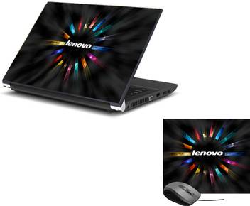 Print Shapes Glow Lenovo Laptop Skin With Leather Mouse Pad Combo Set Price In India Buy Print Shapes Glow Lenovo Laptop Skin With Leather Mouse Pad Combo Set Online At Flipkart Com