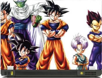 Skinshack Dragon Ball Z Group 14 1 Inch Vinyl Laptop Decal 14 1