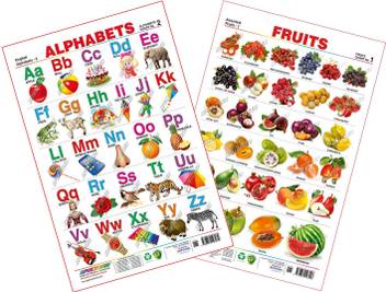 Spectrum Combo Educational Wall Chart English Alphabets Gujarati Barakhadi Flowers Assorted Fruits 1 Price In India Buy Spectrum Combo Educational Wall Chart English Alphabets Gujarati Barakhadi Flowers Assorted Fruits