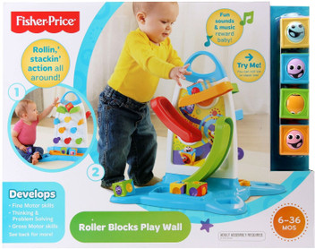 fisher price roller blocks play wall