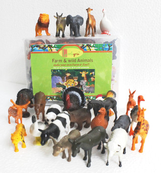 domestic animals toys set