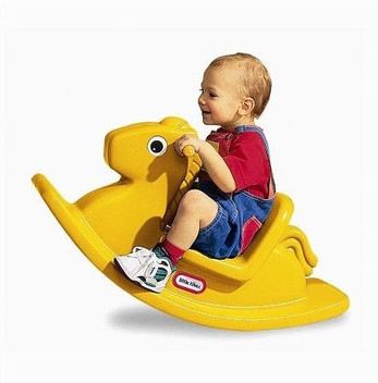 little tikes plastic rocking horse