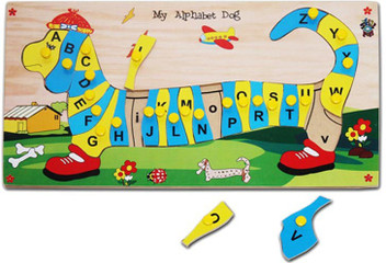 pull along alphabet dog