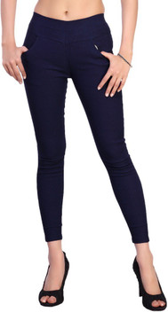 navy blue jeggings womens