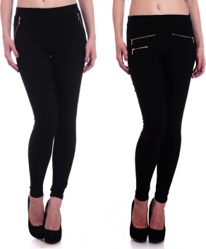 black jeggings flipkart