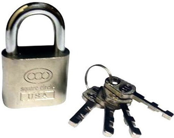 padlock with 4 keys