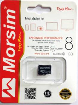Morsim 8 Gb Microsd Card Class 6 48 Mb S Memory Card Morsim Flipkart Com