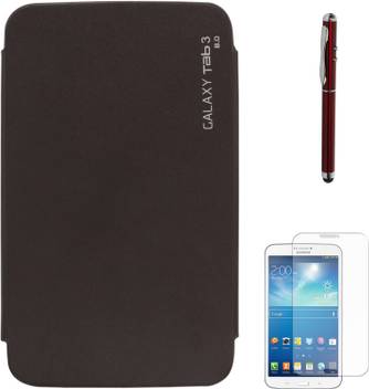 Dmg Premium Diary Flip Case For Samsung Galaxy Tab3 8 0 Sm T311 Laser Torch Stylus Pen Matte Screen Accessory Combo Price In India Buy Dmg Premium Diary Flip Case For