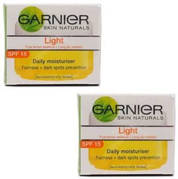 Garnier Light Daily Moisturiser Spf 15 Pack Of 2 Price In India Buy Garnier Light Daily Moisturiser Spf 15 Pack Of 2 Online In India Reviews Ratings Features Flipkart Com