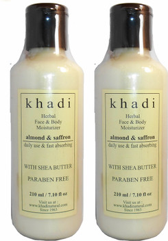 khadi almond and saffron moisturizer review