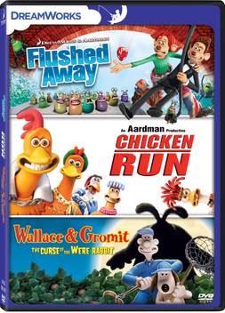 Flushed Away Chicken Run Wallace Grommit 3 Dvd Set Price In