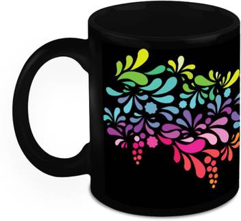 Homesogood Painting On A Black Sheet Ceramic Mug Price In India
