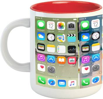 Emerald Inner Red Iphone Wallpaper Ceramic Mug Price In India Buy Emerald Inner Red Iphone Wallpaper Ceramic Mug Online At Flipkart Com