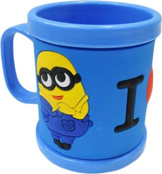 Klassik 3d Embossed Minion Blue Plastic Mug Price In India Buy