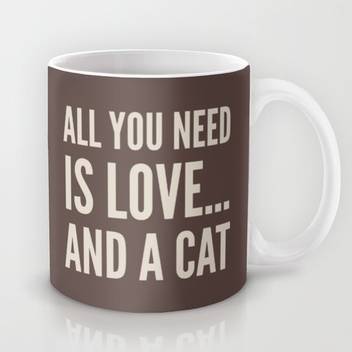 Astrode All You Need Is Love And A Cat Ceramic Mug Price In India