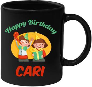Huppmegift Happy Birthday Cari Black 350 Ml Ceramic Coffee Mug Price In India Buy Huppmegift Happy Birthday Cari Black 350 Ml Ceramic Coffee Mug Online At Flipkart Com