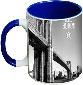 Muggies Magic Brooklyn Nets Nba Basketball Blue Inner And Round Handle 11 Oz Ceramic Mug Price In India Buy