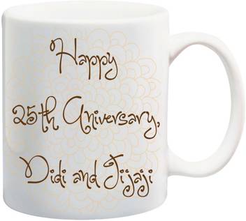 Me You Gift For Happy 25th Anniversary Didi And Jijaji Printed
