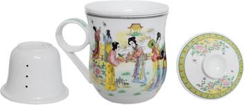Industree Green Tea Infuser With Lid Porcelain Coffee Mug Price In India Buy Industree Green Tea Infuser With Lid Porcelain Coffee Mug Online At Flipkart Com