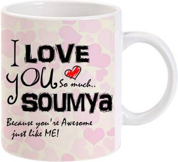 Lolprint I Love You Soumya Ceramic Mug Price In India Buy